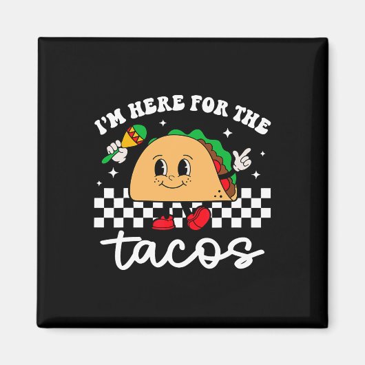 タコス・メキシコのCinco De Mayoの為に来たおもしろい マグネット (正面)
