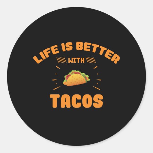 タコス・メキシコのCinco De Mayoは生活が良い ラウンドシール (正面)