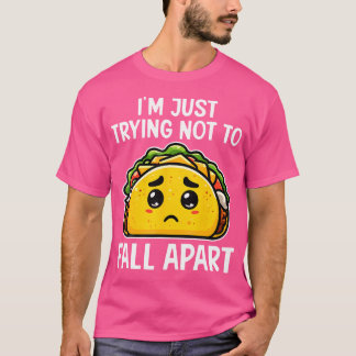 タコス・メキシコ料理 フード 崩れそう Tシャツ