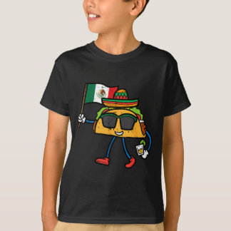 タコス メキシコ フラグ シンコデマヨ メキシコ風 Tシャツ