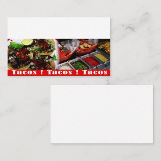 タコス 名刺 (正面/裏面)