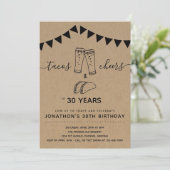 タコス&応援&ビール誕生日パーティー – 任意の年齢 招待状 (スタンド正面)