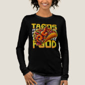 タコス 私の好きな食べ物 トライブレンドＴシャツ (正面)