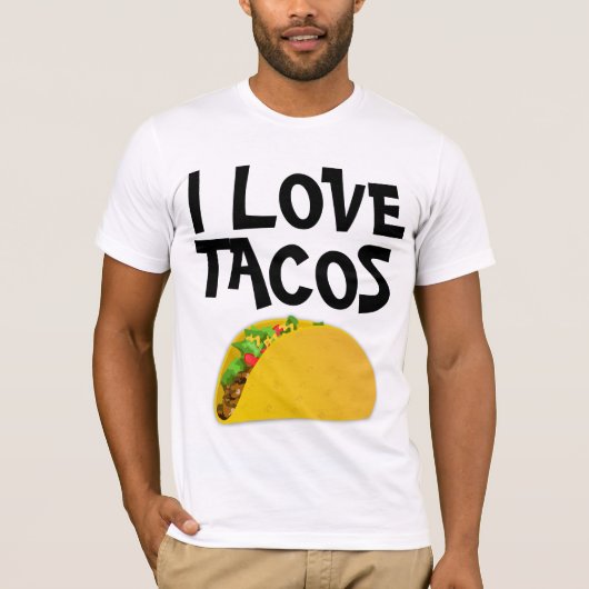 タコスTシャツが大好き Tシャツ (正面)