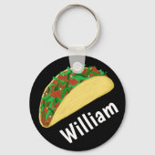 タコタイムおもしろいユミー名前をカスタムする キーホルダー (正面)