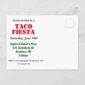 タコタイムだ |タコパーティーフェスタ招待状 インビテーションポストカード (裏面)