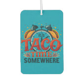 タコタイムはどこかTex Mexメキシコ料理 カーエアーフレッシュナー (正面)