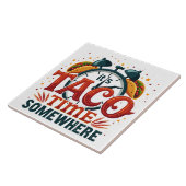 タコタイムはどこかTex Mexメキシコ料理 タイル (側面)