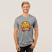 タコタイム - フィエスタの騒動 - フードファン トライブレンドTシャツ (正面全面)