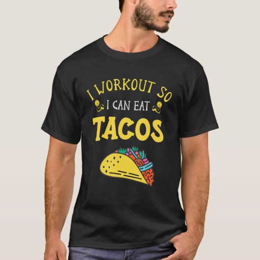タコタコスIトレーニングでタコス食べを行う Tシャツ (正面)