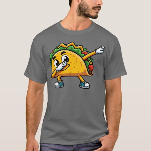 タコダビング ファストフード 楽しい 友達 Tシャツ (正面)
