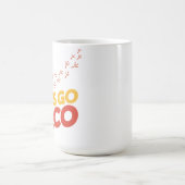 タコチキンの足跡を行こう コーヒーマグカップ (中央)