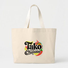 タコチュラーダス 楽しいメキシコ料理 ジャンボトートバッグ ラージトートバッグ
