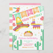 タコツーズデイ誕生日招待状 招待状 (正面/裏面)