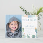 タコツーデイズボーイセカンドバースデーパーティー写真 招待状 (スタンド正面)