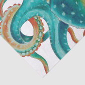 タコティール（緑がかった色）水彩触手水彩 薄葉紙 (詳細)