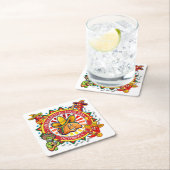 タコデイ国際的ナプキンス スクエアペーパーコースター (インサイチュ)