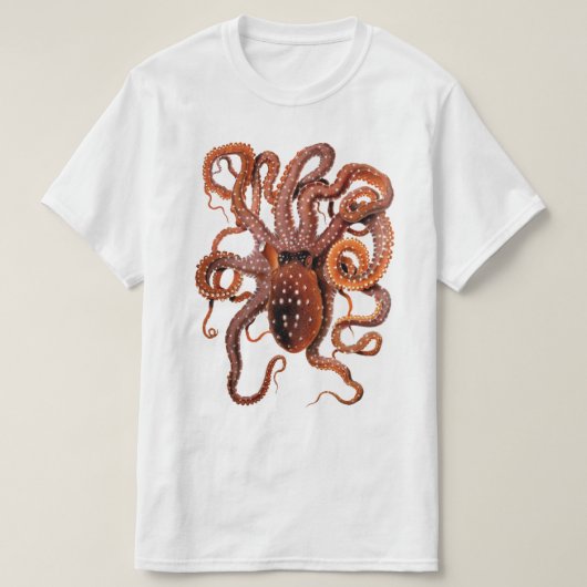 タコデザイングラフィックTシャツ Tシャツ (デザイン正面)