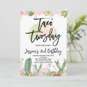 タコトゥーズデイフィエスタ誕生日タコセカンド誕生日 招待状 (スタンド正面)