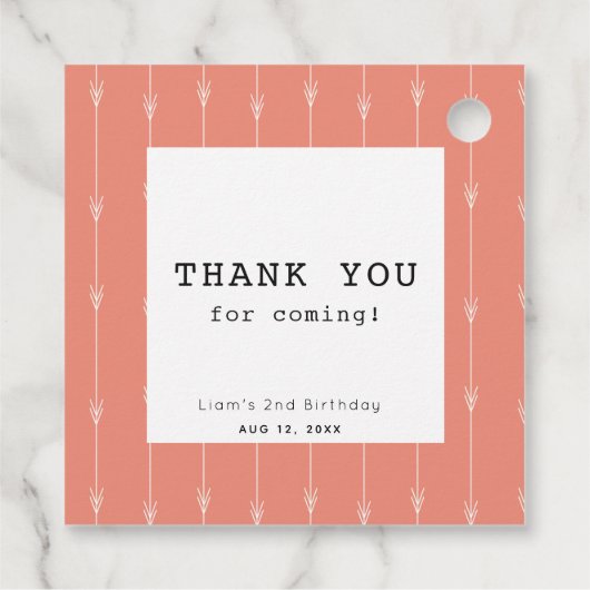 タコトゥーズデイベージュ2nd誕生日ありがとう フェイバータグ (裏面)