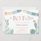 タコトゥーズデイ秋の色2nd誕生日パーティー 招待状 (正面)