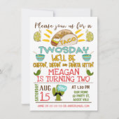 タコトゥーズデイ2nd誕生日招待状 招待状 (正面)