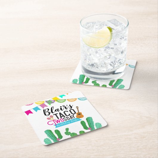 タコトウスデイコースター スクエアペーパーコースター (インサイチュ)