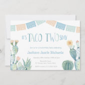 タコトウズデイパーティー – 男の子2nd誕生日フェスタ 招待状 (正面)