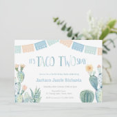 タコトウズデイパーティー – 男の子2nd誕生日フェスタ 招待状 (スタンド正面)