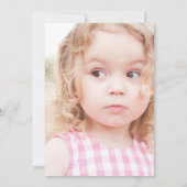 タコトウズデイフォト誕生日招待状 招待状 (裏面)