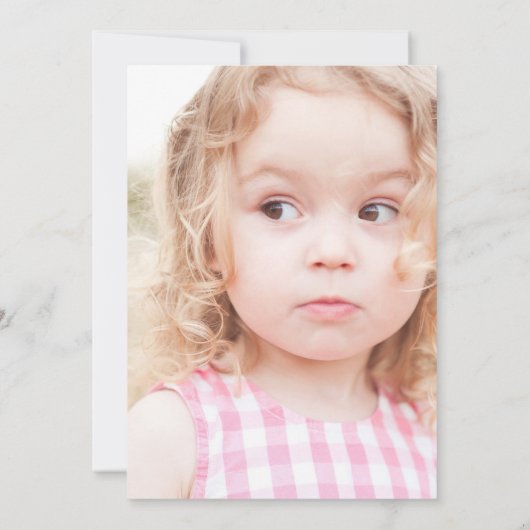 タコトウズデイフォト誕生日招待状 招待状 (裏面)