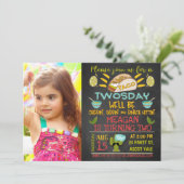 タコトウズデイ写真誕生日招待状 招待状 (スタンド正面)