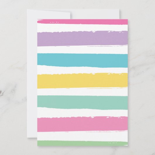 タコトウズデイ誕生日フィエスタ2nd誕生日パーティー 招待状 (裏面)