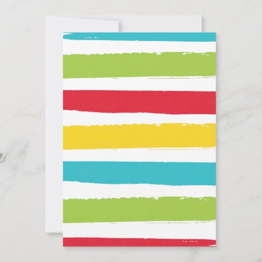 タコトウズデイ誕生日フィエスタ2nd誕生日パーティー 招待状 (裏面)