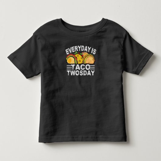 タコトウズデイ2nd誕生年男子女子誕生日 トドラーTシャツ (正面)