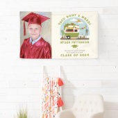 タコトラックグリーン写真キッズ卒業 横断幕 (インサイチュ)