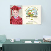 タコトラックグリーン写真キッズ卒業 横断幕 (トレードショー)