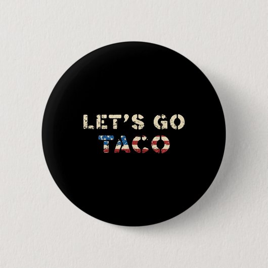 タコトランプおもしろいは常にT.a.c.o. 缶バッジ (正面)