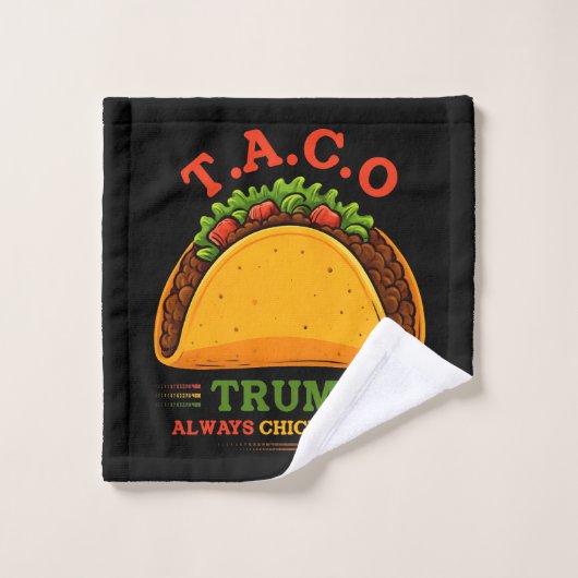 タコトランプは常にチクアウトおもしろい ウォッシュタオル (ウォッシュタオル)
