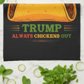 タコトランプは常にチクアウトおもしろい キッチンタオル (折り畳み)