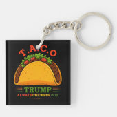 タコトランプは常にチクアウトおもしろい キーホルダー (裏面)