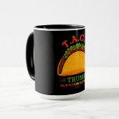 タコトランプは常にチクアウトおもしろい マグカップ (正面左)