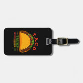 タコトランプは常にチクアウトおもしろい ラゲッジタグ (正面横)