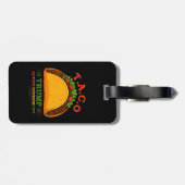 タコトランプは常にチクアウトおもしろい ラゲッジタグ (裏面横)