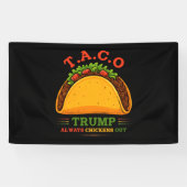 タコトランプは常にチクアウトおもしろい 横断幕 (横)