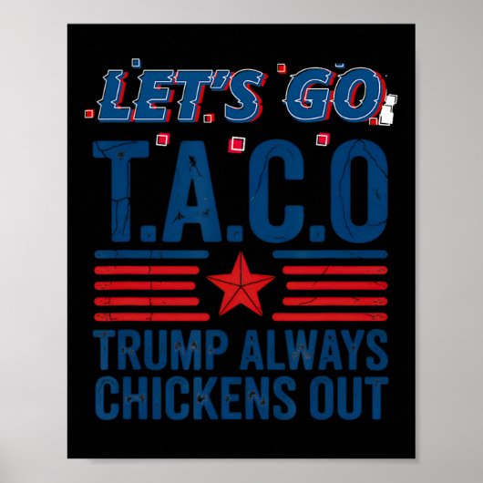 タコトランプは常にパターを鶏に行おもしろいこう ポスター (正面)