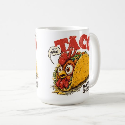 タコトランプは常に政治をおもしろいひきつける コーヒーマグカップ (正面右)