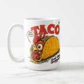 タコトランプは常に政治をおもしろいひきつける コーヒーマグカップ (左)