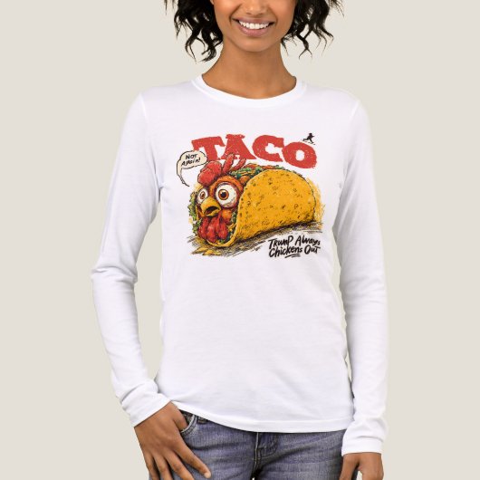 タコトランプは常に政治をおもしろいひきつける トライブレンドＴシャツ (正面)