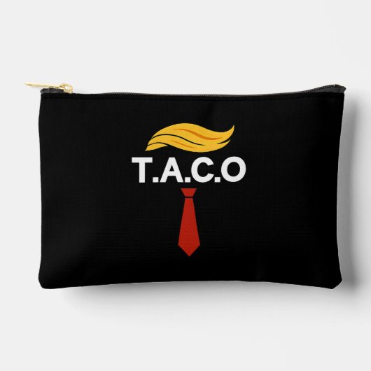 タコトランプは常に鶏を追う アクセサリーポーチ (正面)